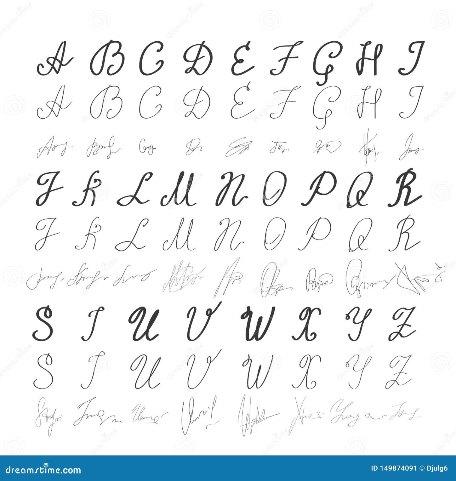 alphabet letters designs Bulan 1 Alphabet in English. Hand Drawn Typeface
