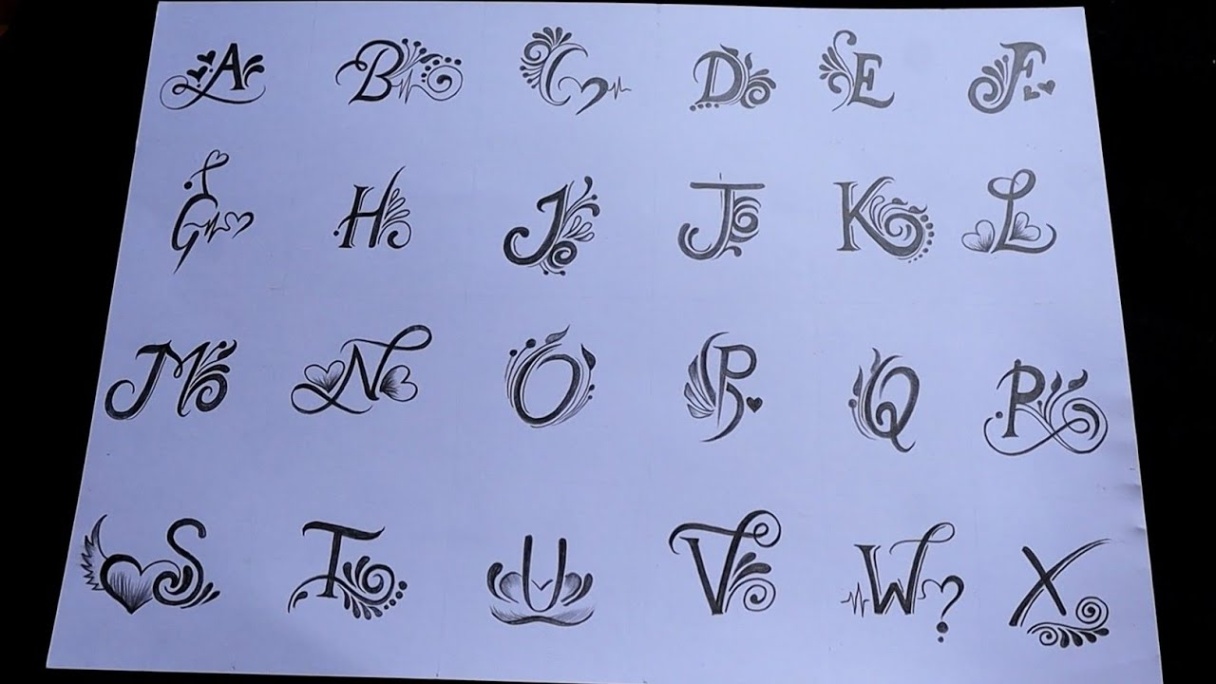 alphabet letters tattoo designs Bulan 1 I did draw AZ letter tattoo designs 😲 must watch  amazing letter tattoos