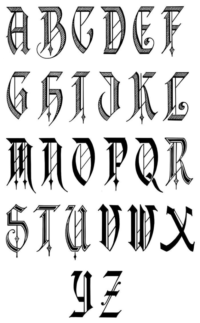 alphabet letters tattoo designs Bulan 1 Image result for tattoo letter designs a-z  Letras para tatuajes