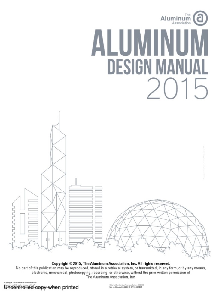 aluminum design manual Bulan 2 AA ADM  Aluminium Desig Manual  PDF  Strength Of Materials