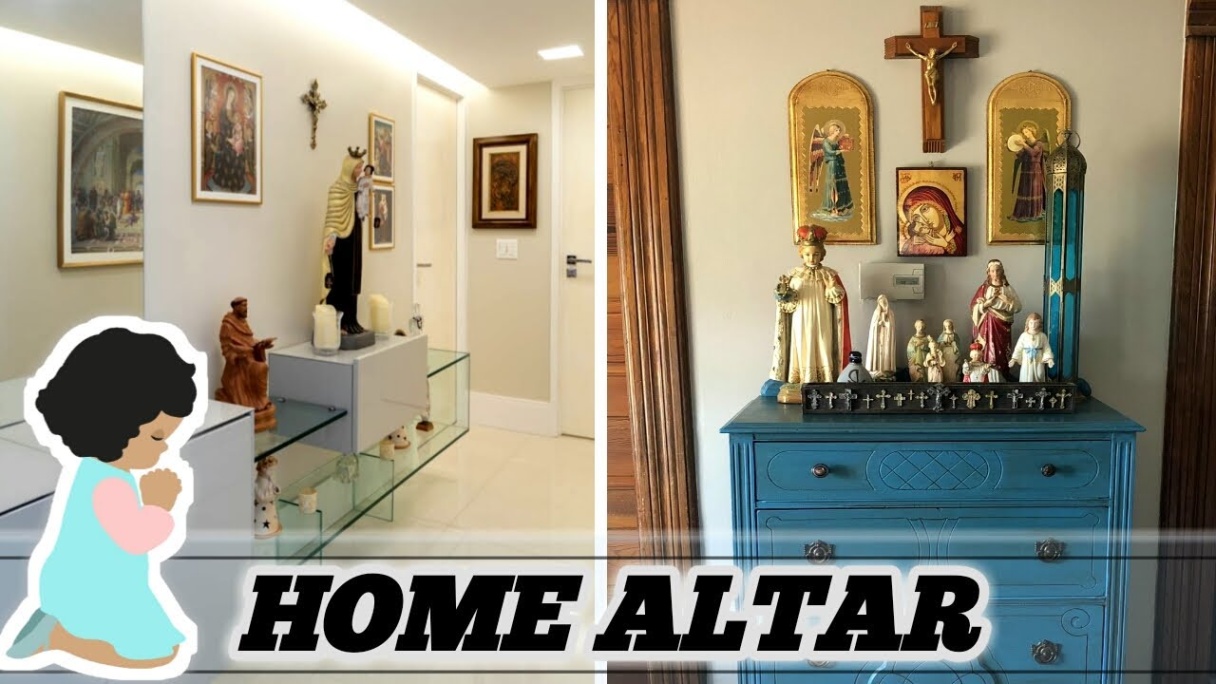 altar home design Bulan 2  HOME ALTAR DESIGNS IDEAS Prayer Room Ideas Space Area for Altar  Catholic