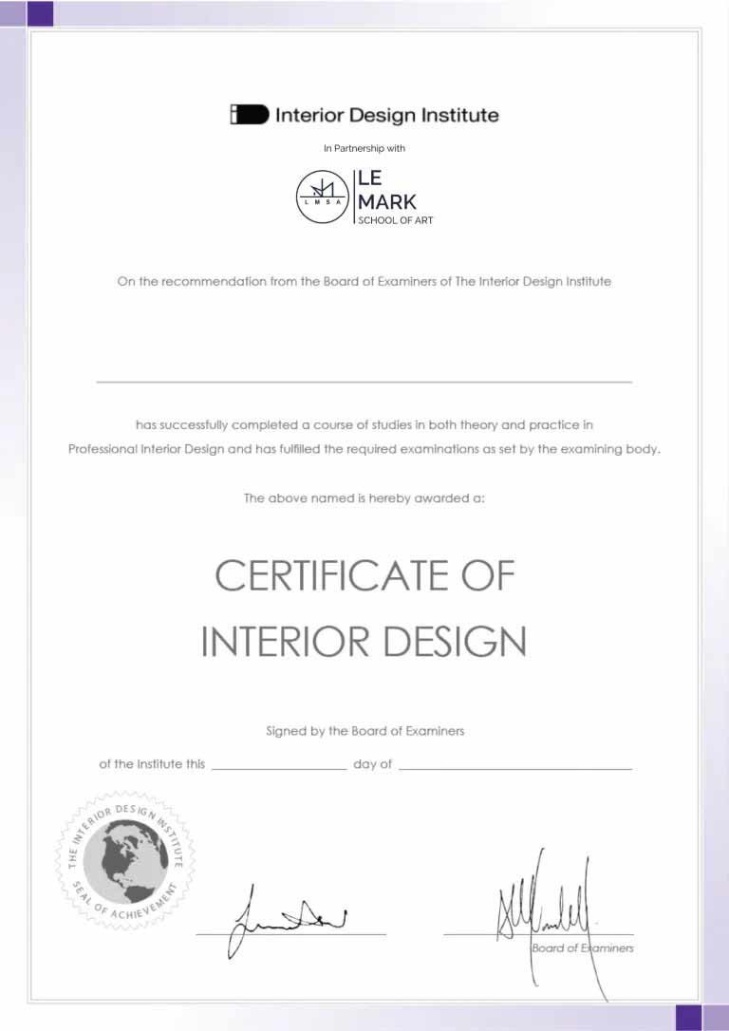 interior design certification Niche Utama Home Interior Design Online Courses - Fees, Curriculum, Certification