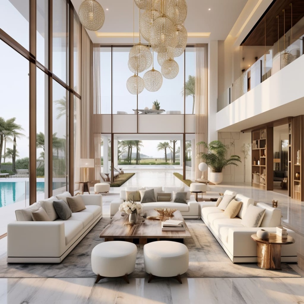 house interior design Niche Utama Home Modern Luxury: Spacious Elegance in House Interior Designs